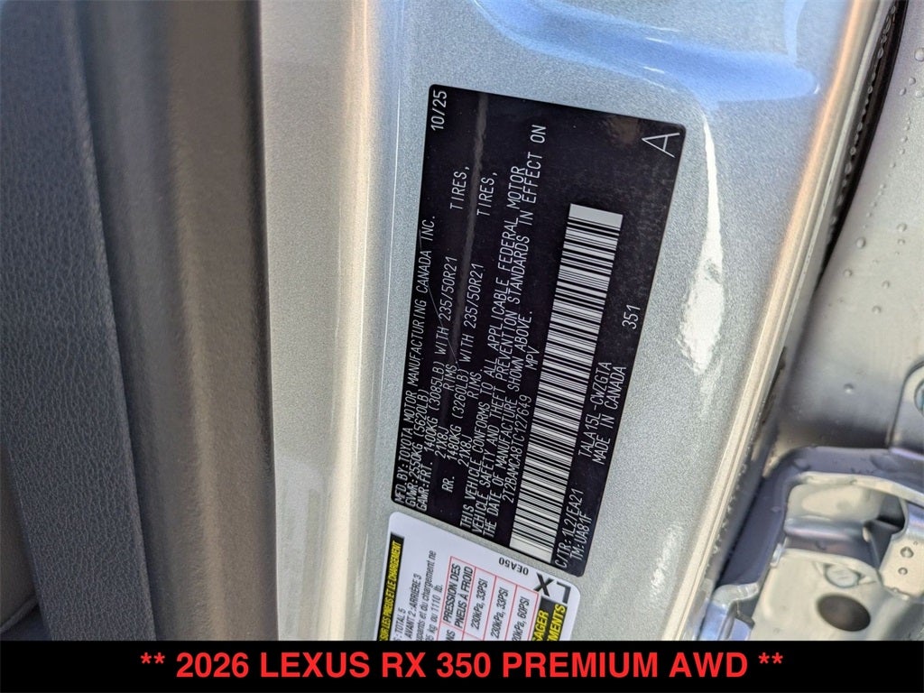 2026 Lexus RX PREMIUM