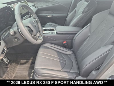 2026 Lexus RX 350 F Sport Handling