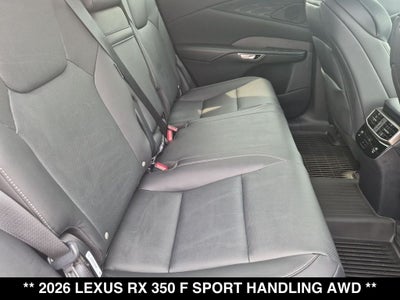 2026 Lexus RX 350 F Sport Handling