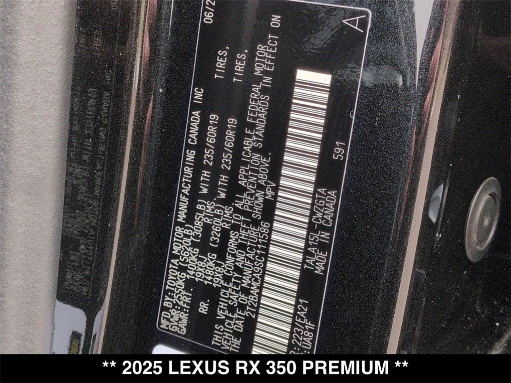 2025 Lexus RX PREMIUM