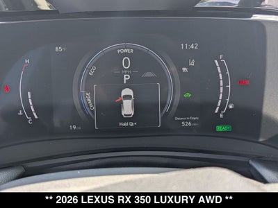 2026 Lexus RX LUXURY