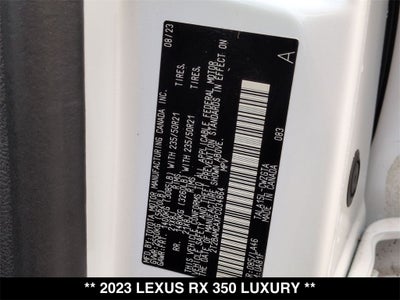 2023 Lexus RX 350 Luxury