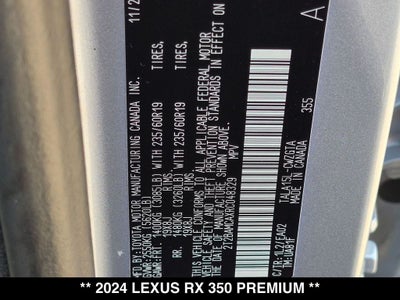 2024 Lexus RX 350 Premium