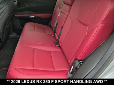 2026 Lexus RX F SPORT HANDLING AWD