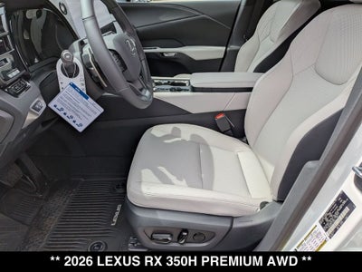 2026 Lexus RX 350h Premium