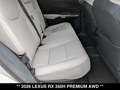2026 Lexus RX 350h Premium