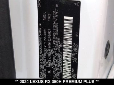 2024 Lexus RX 350h Premium Plus