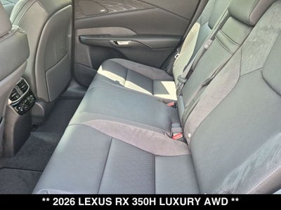 2026 Lexus RX 350h Luxury