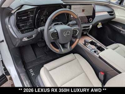 2026 Lexus RX 350h Luxury