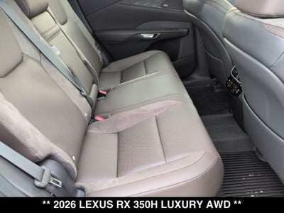 2026 Lexus RX 350h Luxury