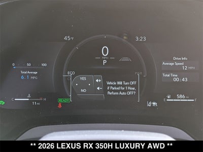 2026 Lexus RX LUXURY