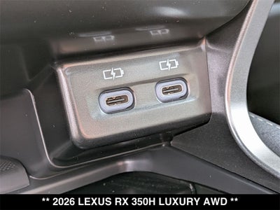 2026 Lexus RX LUXURY