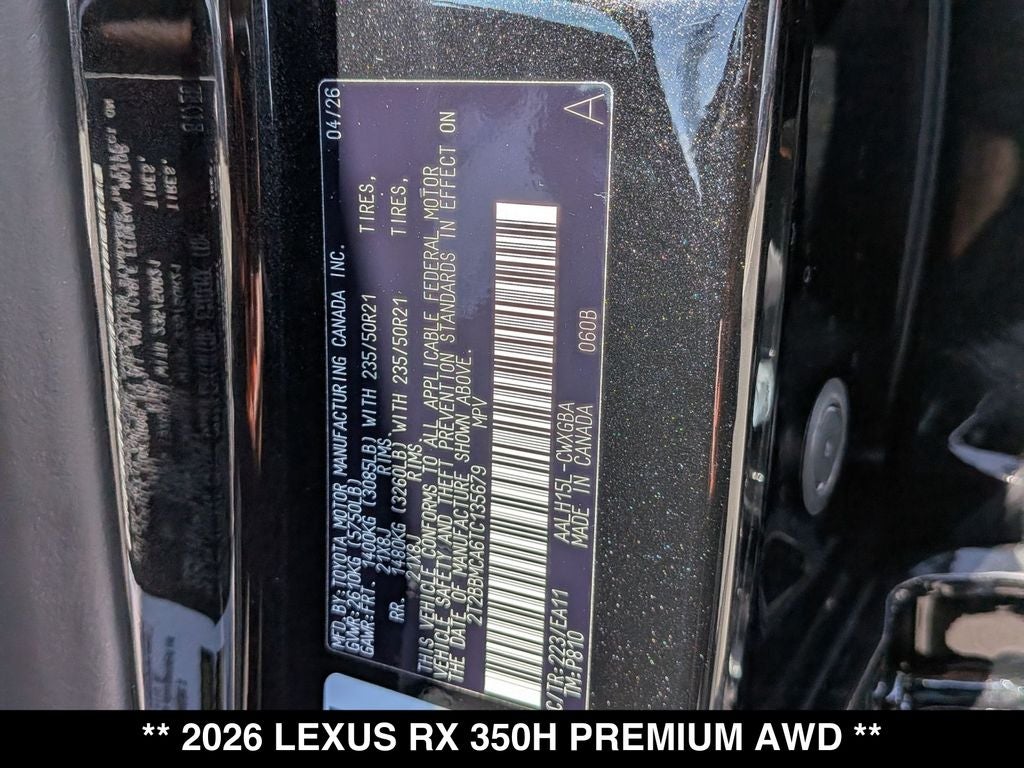 2026 Lexus RX PREMIUM