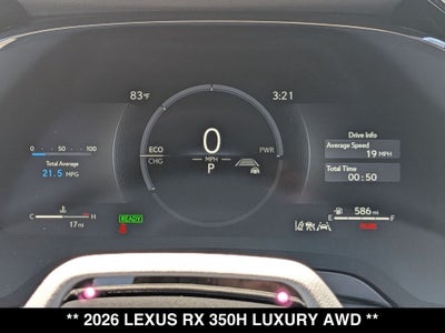 2026 Lexus RX LUXURY