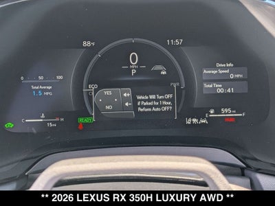 2026 Lexus RX 350h Luxury