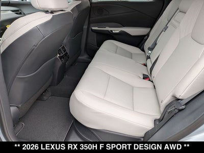 2026 Lexus RX 350h