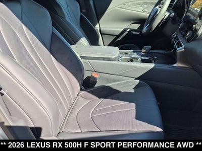 2026 Lexus RX F SPORT PERFORMANCE AWD
