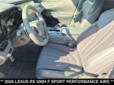 2026 Lexus RX F SPORT PERFORMANCE AWD