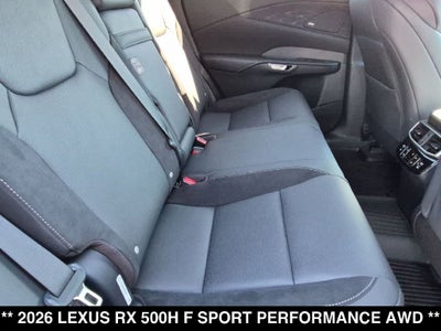 2026 Lexus RX F SPORT PERFORMANCE AWD