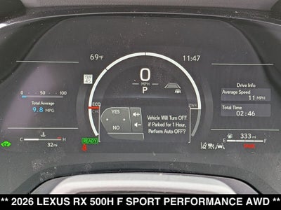 2026 Lexus RX 500h F SPORT Performance