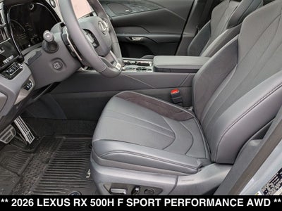 2026 Lexus RX 500h F SPORT Performance