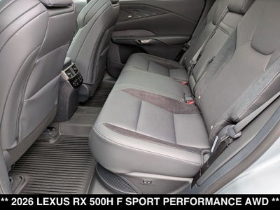 2026 Lexus RX 500h F SPORT Performance