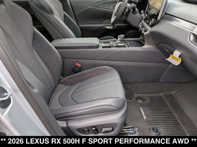 2026 Lexus RX 500h F SPORT Performance