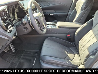 2026 Lexus RX 500h F SPORT Performance