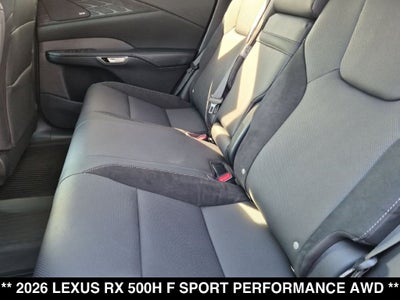 2026 Lexus RX 500h F SPORT Performance