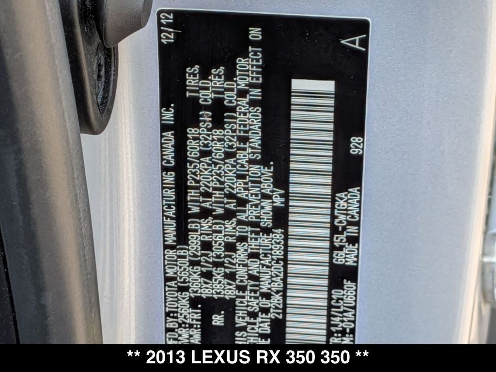 2013 Lexus RX 350