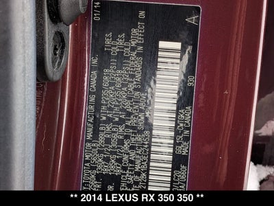 2014 Lexus RX 350