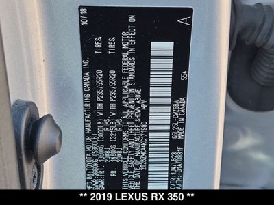 2019 Lexus RX 350