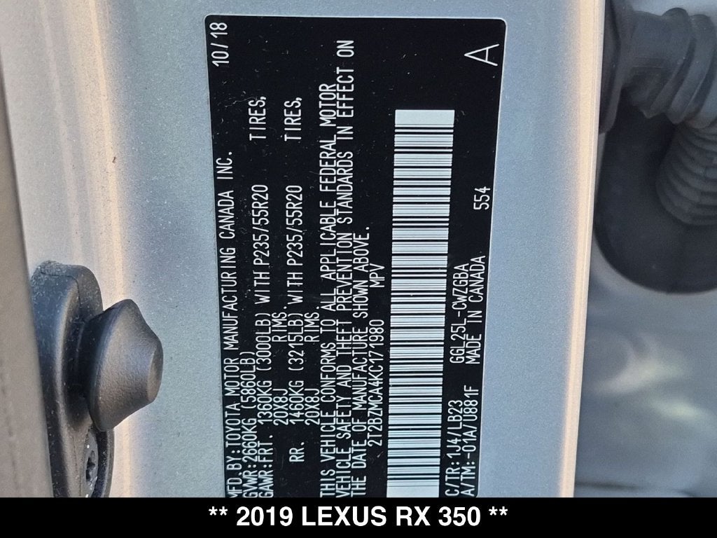 2019 Lexus RX 350