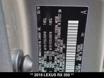 2019 Lexus RX 350