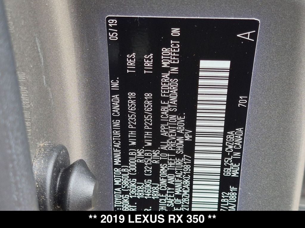 2019 Lexus RX 350