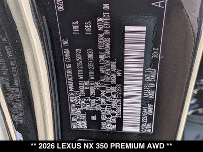2026 Lexus NX PREMIUM