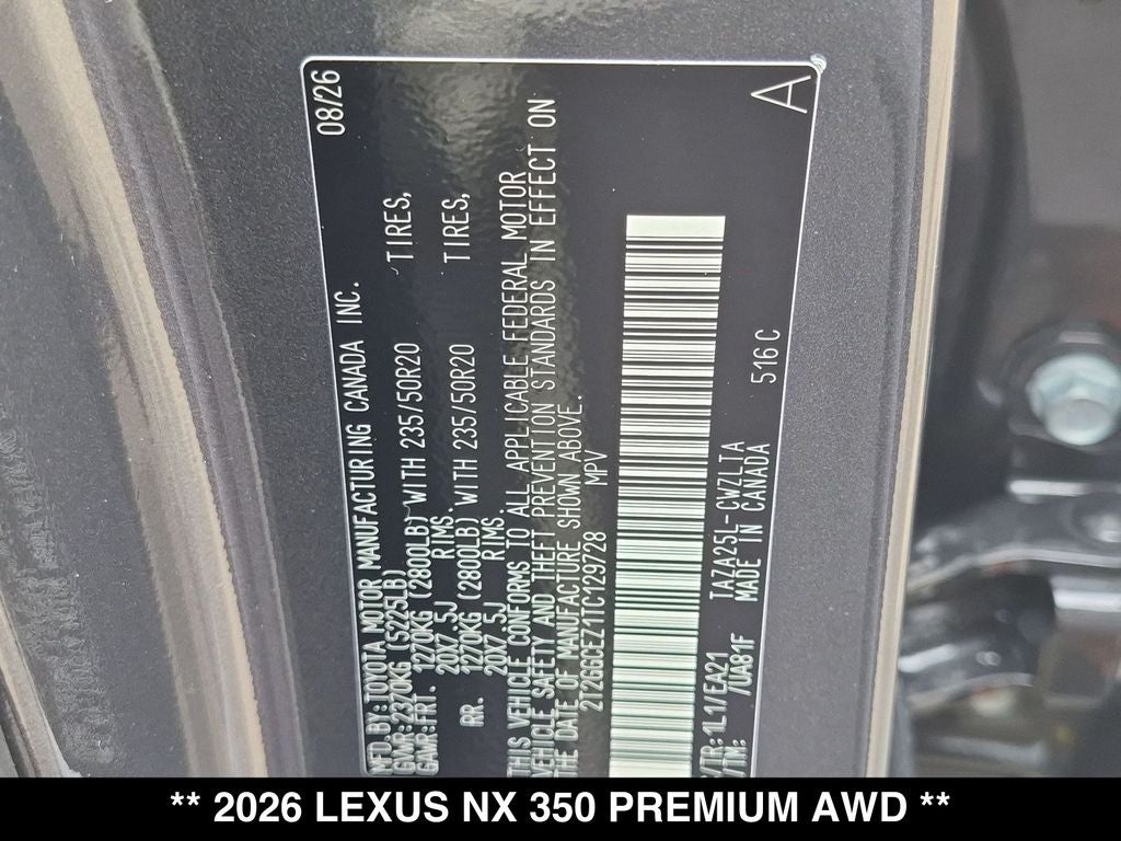 2026 Lexus NX PREMIUM