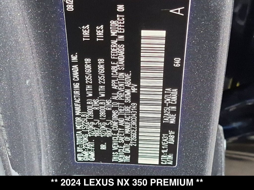 2024 Lexus NX 350 Premium