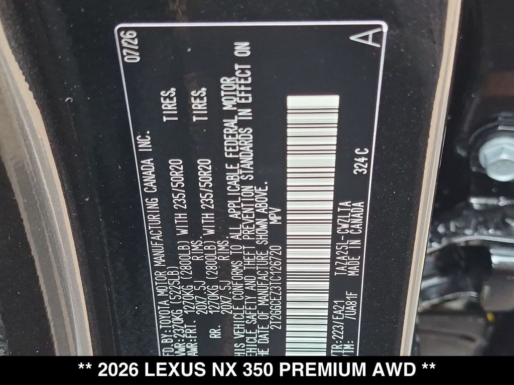 2026 Lexus NX PREMIUM