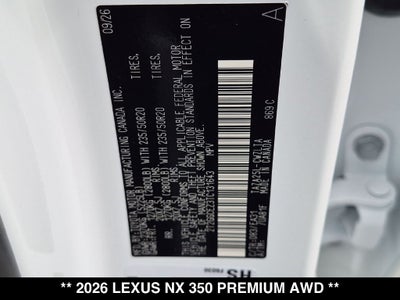 2026 Lexus NX PREMIUM