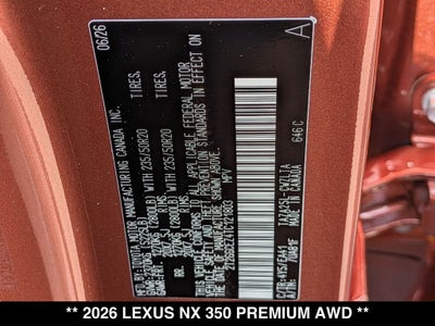 2026 Lexus NX PREMIUM