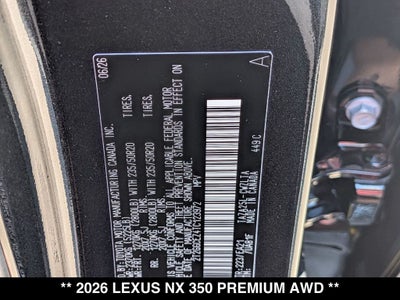 2026 Lexus NX PREMIUM