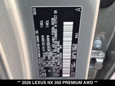 2026 Lexus NX PREMIUM