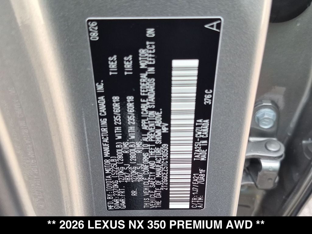 2026 Lexus NX PREMIUM