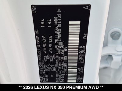 2026 Lexus NX PREMIUM