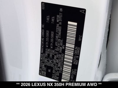 2026 Lexus NX PREMIUM