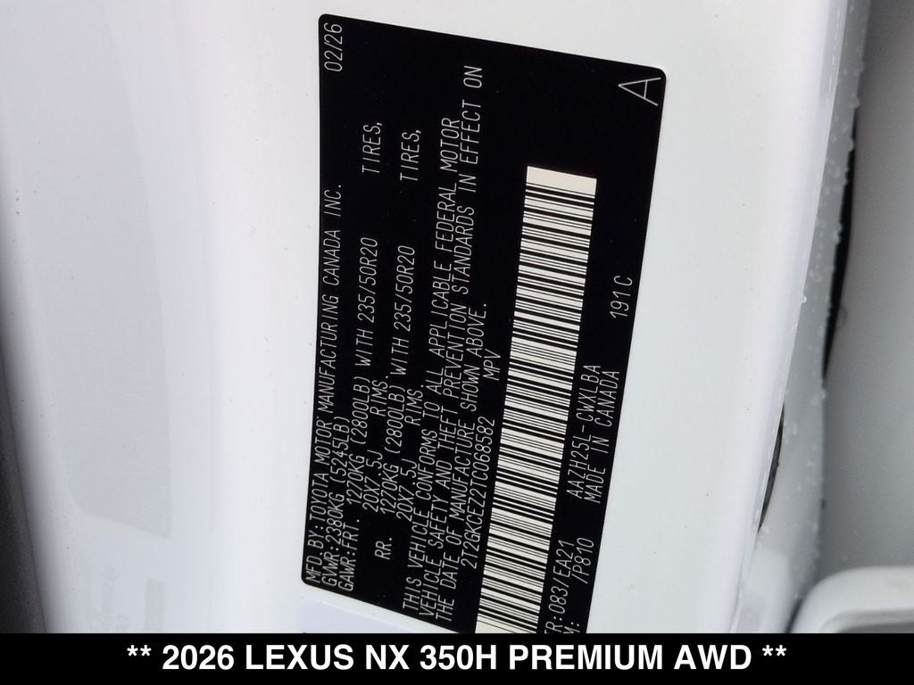 2026 Lexus NX PREMIUM