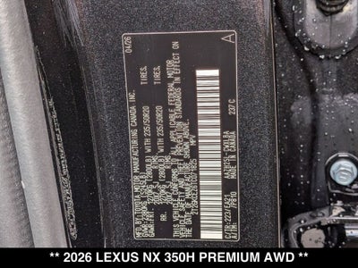 2026 Lexus NX PREMIUM