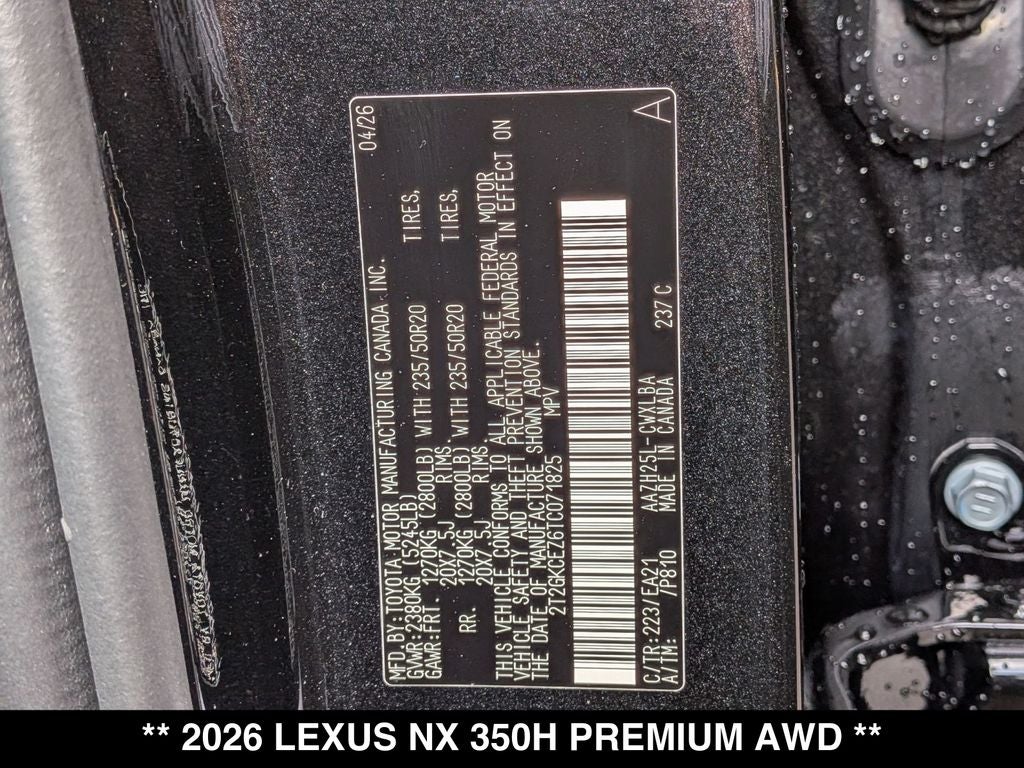 2026 Lexus NX PREMIUM