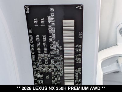 2026 Lexus NX PREMIUM